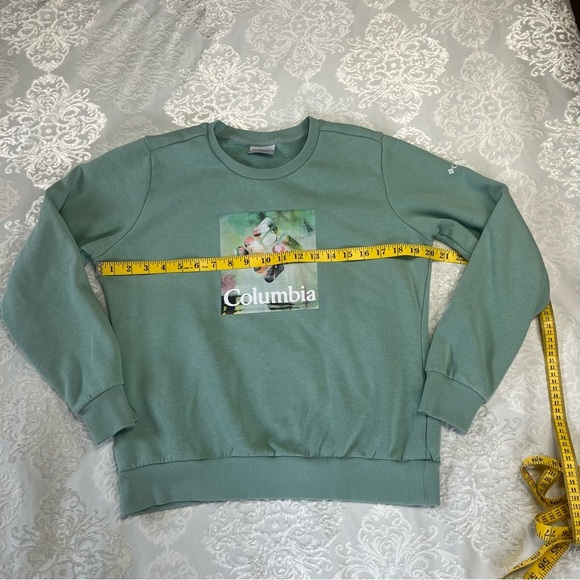 Columbia Sunridge Crewneck Sweatshirt Light Green Size Small - Picture 8 of 8